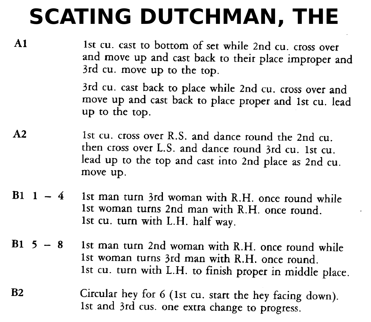 Scating Dutchman, The (dance)